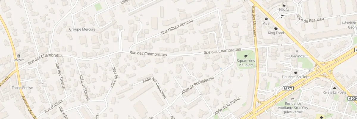 Plan du 56 Rue des Chambrettes à Clermont-Ferrand