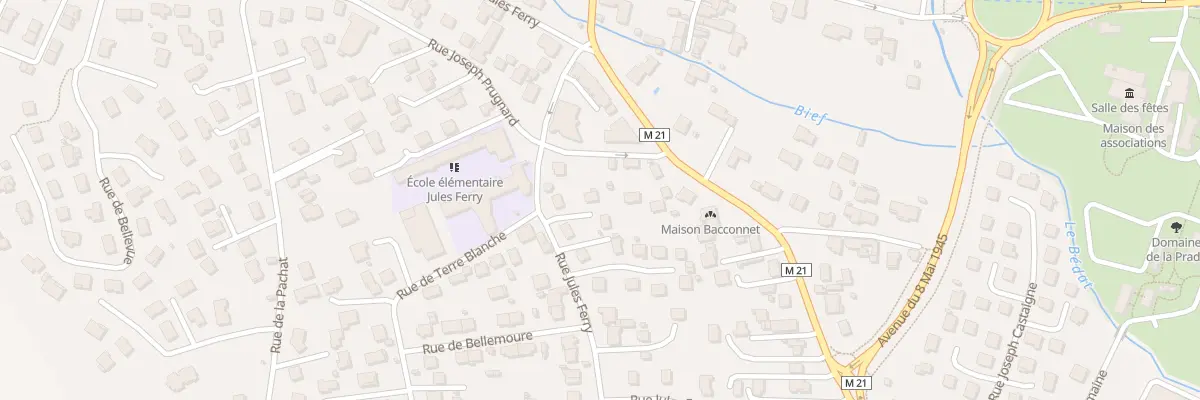 Plan du 9 Rue Jules Ferry à Cébazat