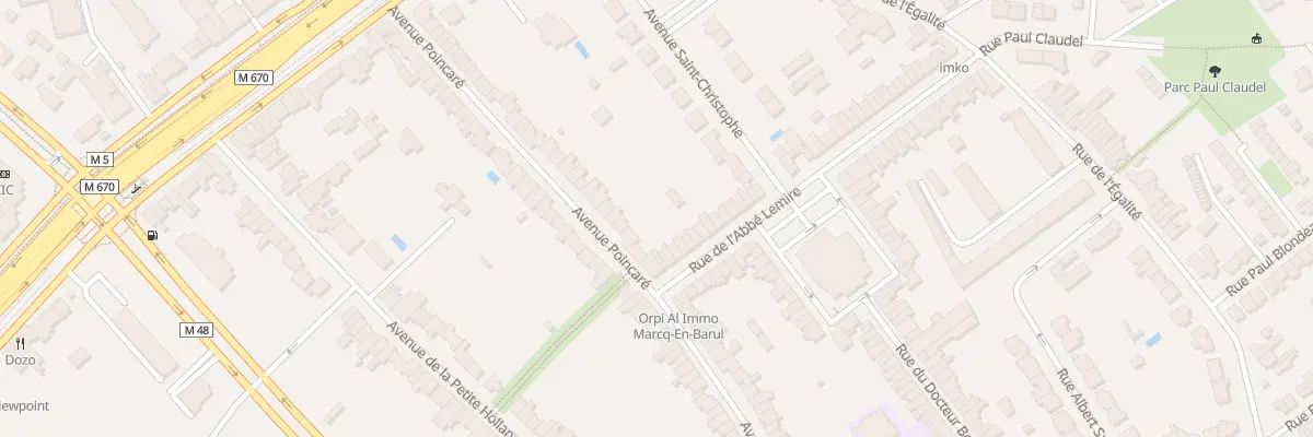 Plan du 55 Av Poincaré à Marcq-en-Barœul