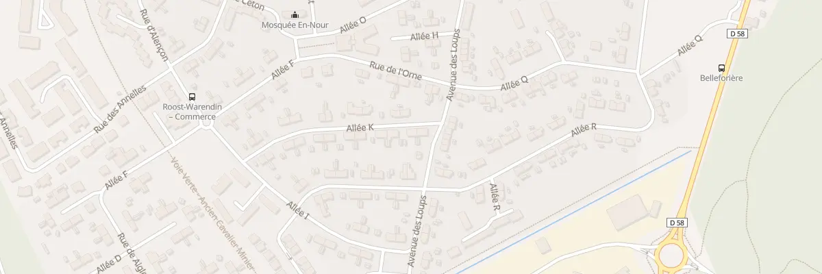 Plan du 22 Cité Belleforriere All K à Roost-Warendin