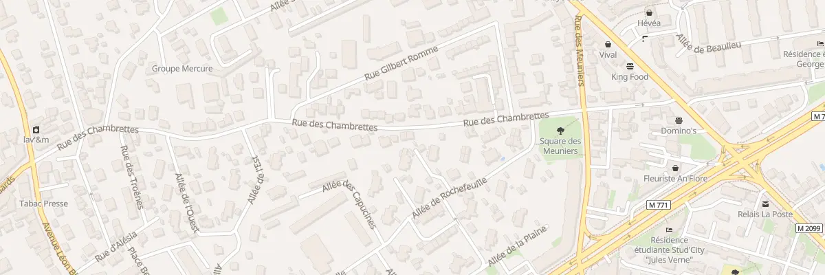 Plan du 58 Rue des Chambrettes à Clermont-Ferrand