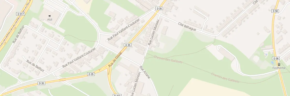 Plan du 110 Rue Lucien Moreau à Waziers
