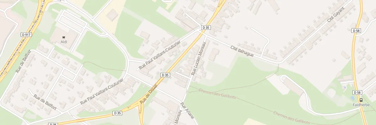 Plan du 72 Rue Lucien Moreau à Waziers