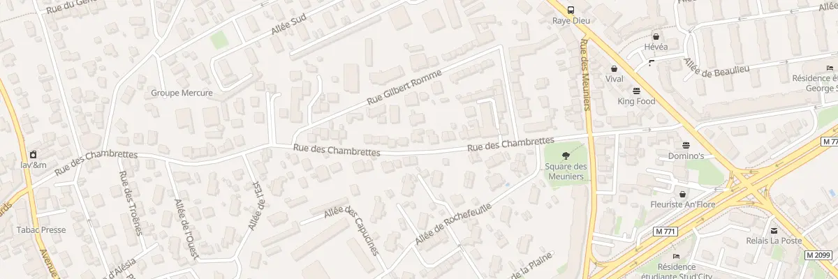Plan du 63 Rue des Chambrettes à Clermont-Ferrand