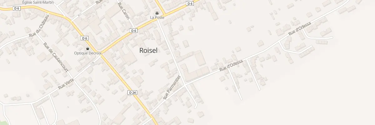 Plan du 14 Rue Parmentier à Roisel