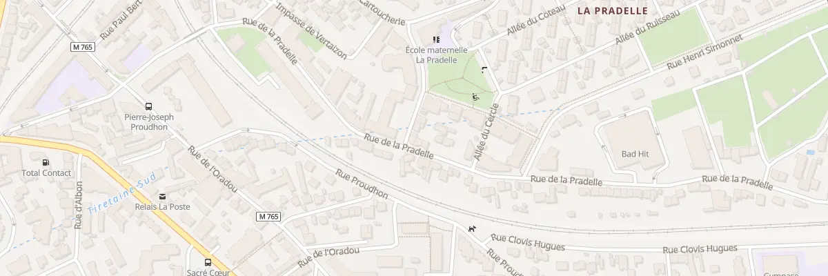 Plan du 57 Rue de la Pradelle à Clermont-Ferrand