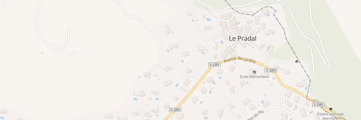 Plan du 5040F Chem de Nogaïret au Pradal