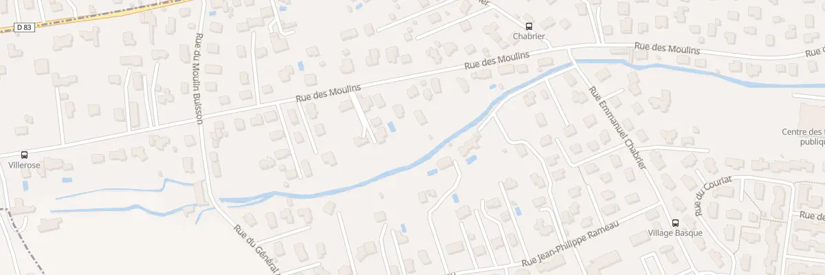 Plan du 42 Rue des Moulins à Riom