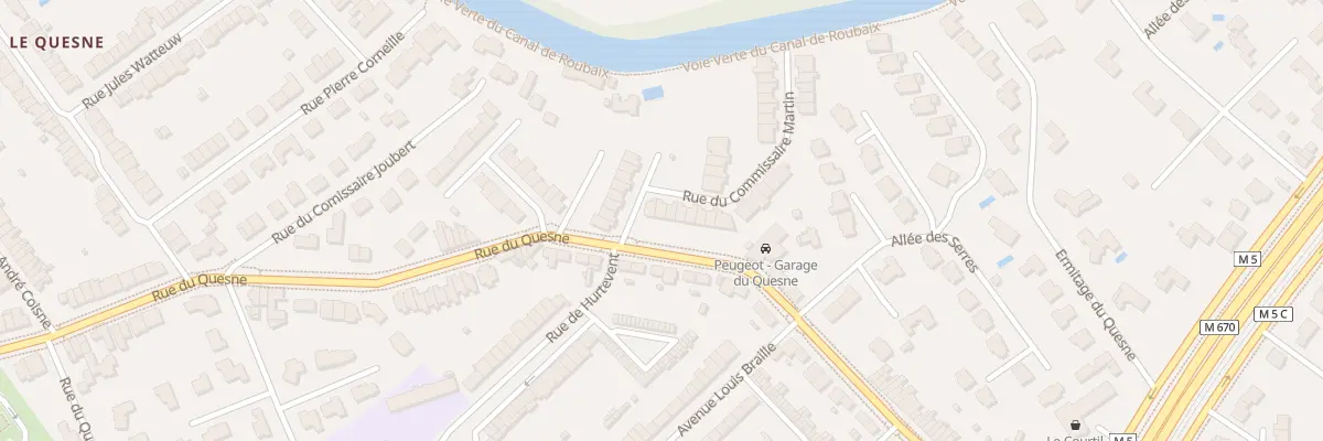 Plan du 4 Rue du Commissaire Martin à Marcq-en-Barœul