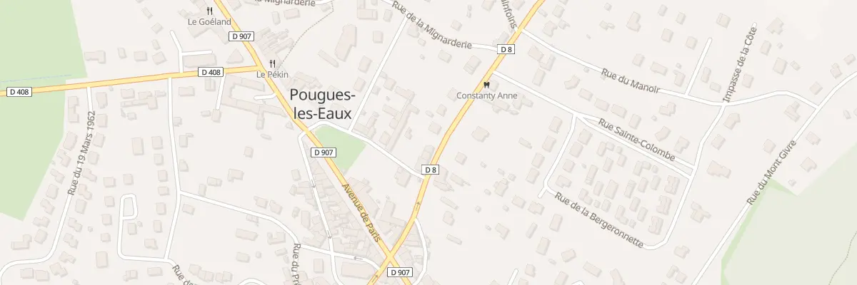 Plan du 233 Rue du Doc Jean Pidoux à Pougues-les-Eaux