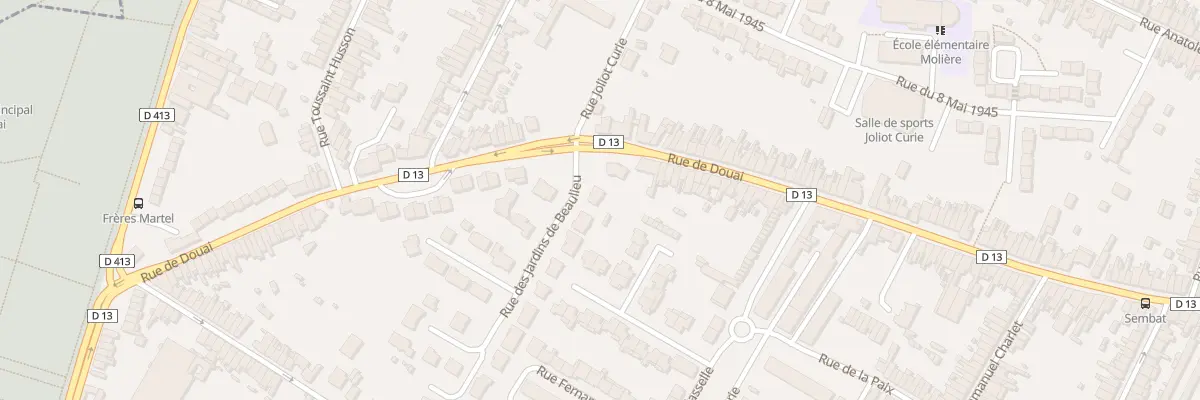 Plan du 50 Rue des Jardins de Beaulieu à Sin-le-Noble