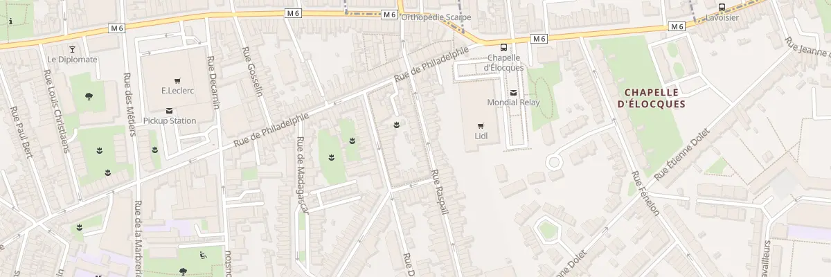Plan du 18 Rue Raspail à Lille