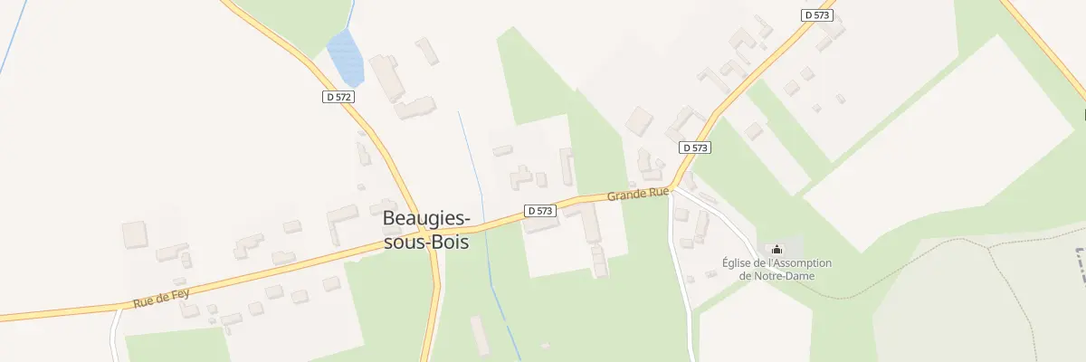 Plan du 101 Gr Grande Rue à Beaugies-sous-Bois
