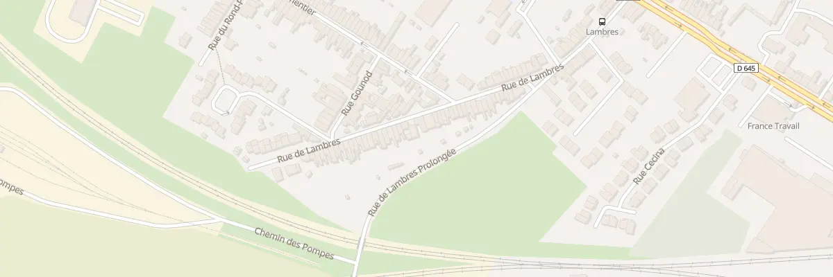 Plan du 281 Rue de Lambres à Sin-le-Noble