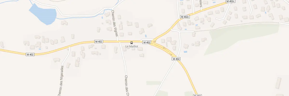 Plan du 92 Rte de Pompignat à Châteaugay