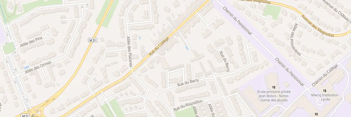 Plan du 124 Rue du Collège à Marcq-en-Barœul