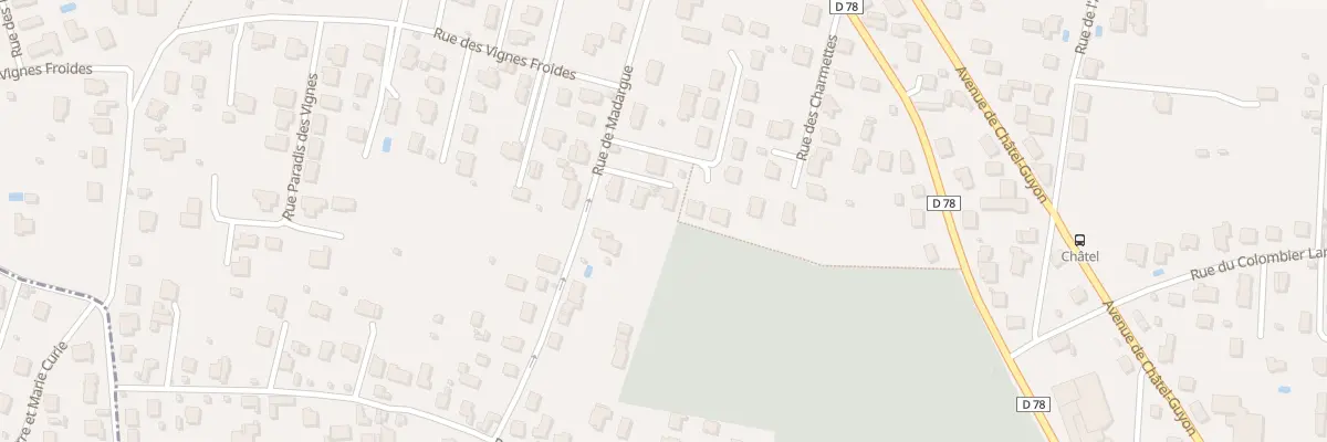 Plan du 21 Rue des Dômes à Riom