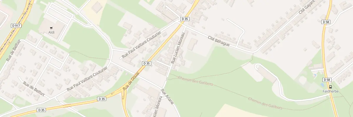 Plan du 85 Rue Lucien Moreau à Waziers