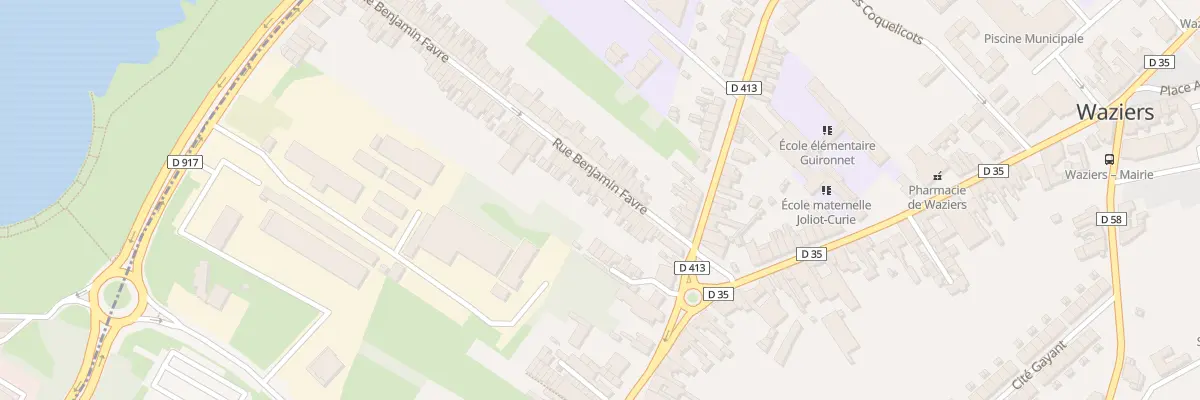 Plan du 19 Rue Benjamin Favre à Waziers