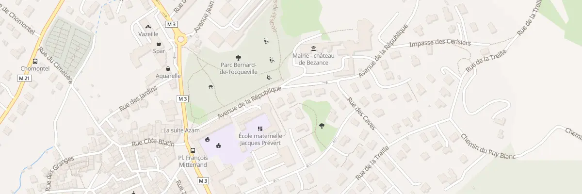 Plan du 9001 Rue du Château à Romagnat