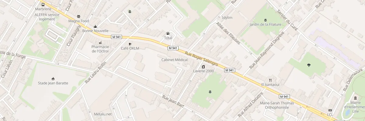 Plan du 48 Rue Roger Salengro à Lille