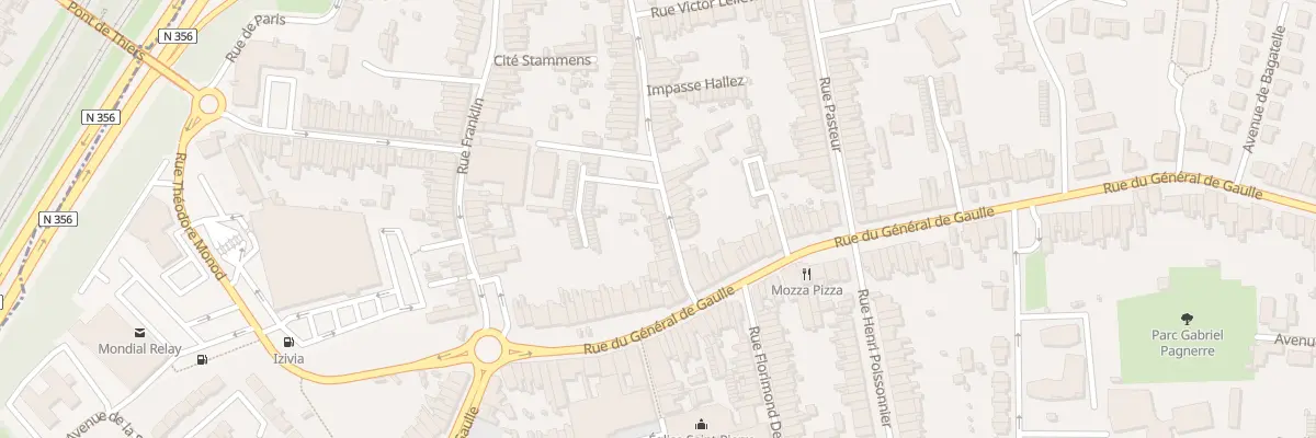 Plan du 13 Rue Carnot à Mons-en-Barœul