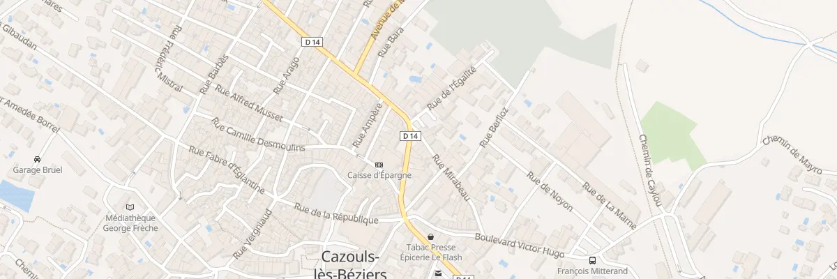 Plan du 8 Bd Gambetta à Cazouls-lès-Béziers