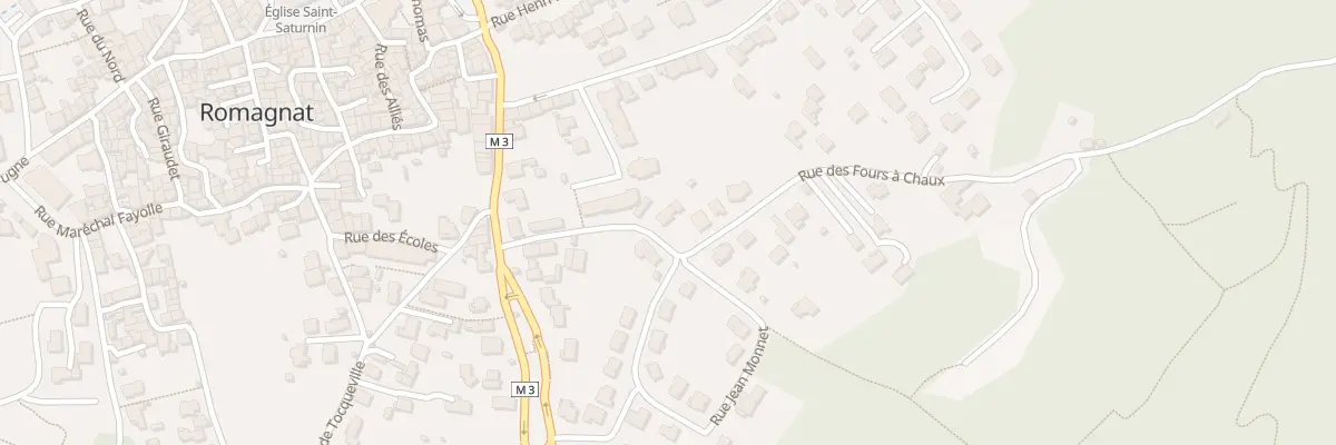 Plan du 9 Rue des Fours à Chaux à Romagnat
