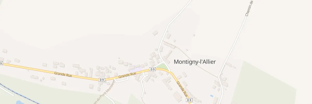 Plan du 24 Gr Grande Rue à Montigny-l’Allier