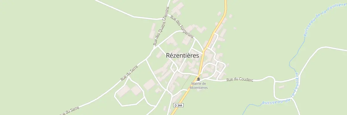 Plan du 5035 Le Bourg à Rézentières