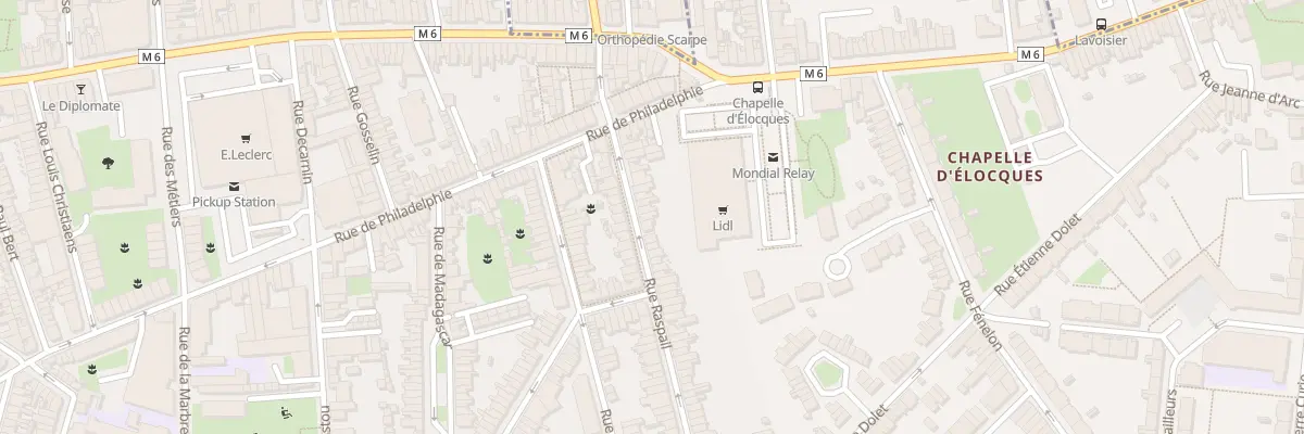 Plan du 19 Rue Raspail à Lille