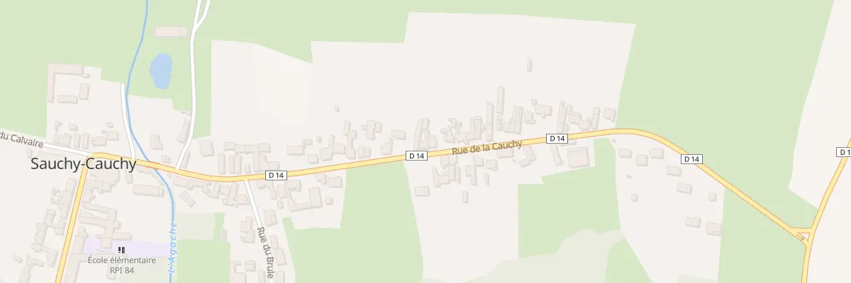Plan du 33 Rue de la Cauchy à Sauchy-Cauchy