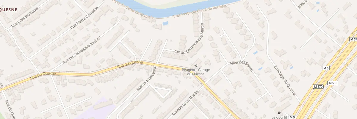 Plan du 12 Rue du Commissaire Martin à Marcq-en-Barœul