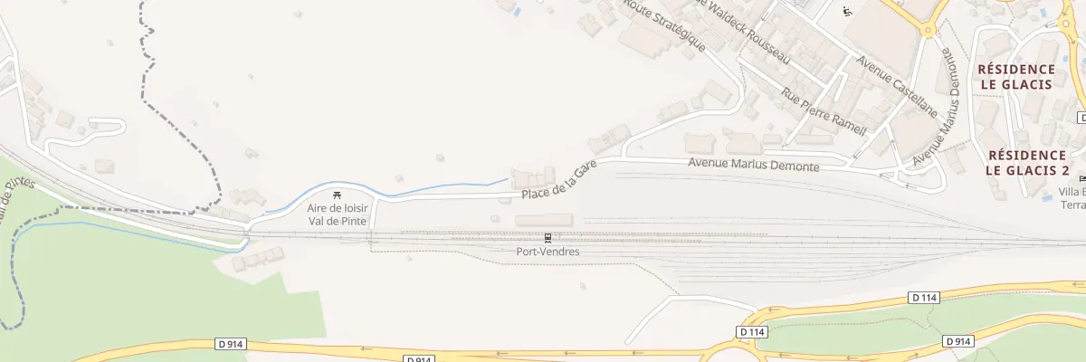 Plan du 14 Pl de la Gare à Port-Vendres