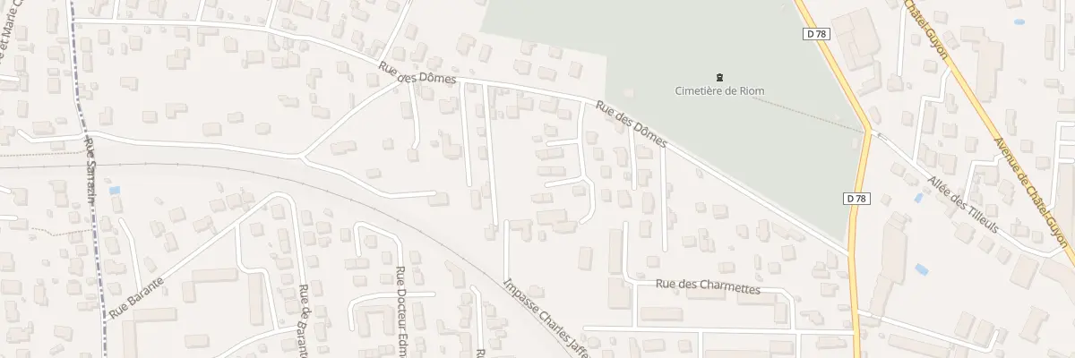 Plan du 28 Rue des Dômes à Riom