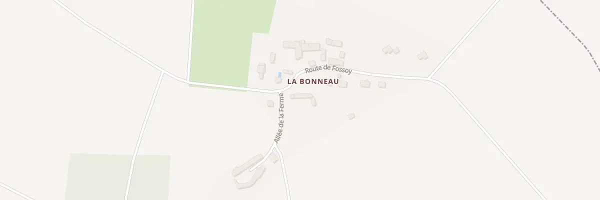 Plan du 170 La Bonneau à Villethierry