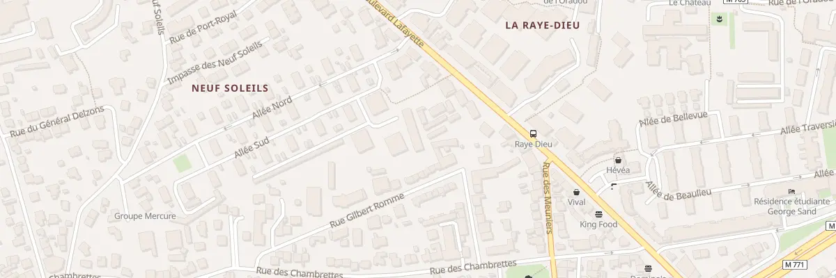 Plan du 124B Bd Lafayette à Clermont-Ferrand