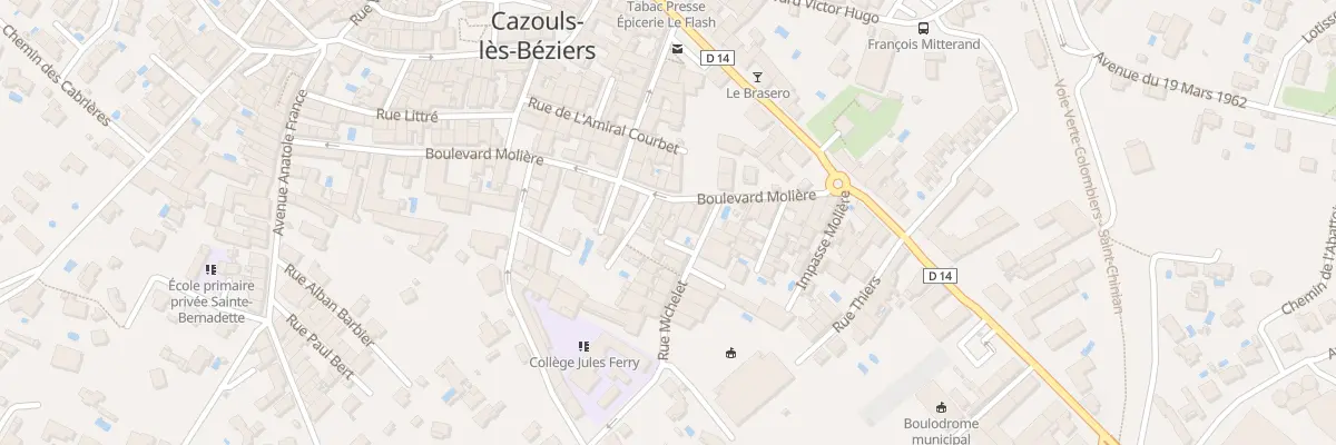 Plan du 24 Bd Molière à Cazouls-lès-Béziers