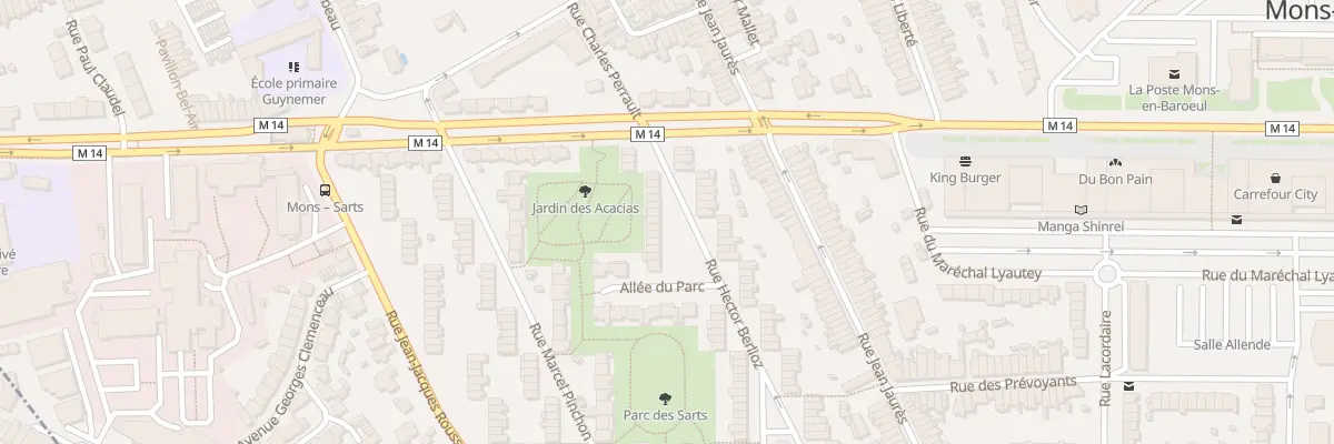 Plan du 20 Rue Hector Berlioz à Mons-en-Barœul