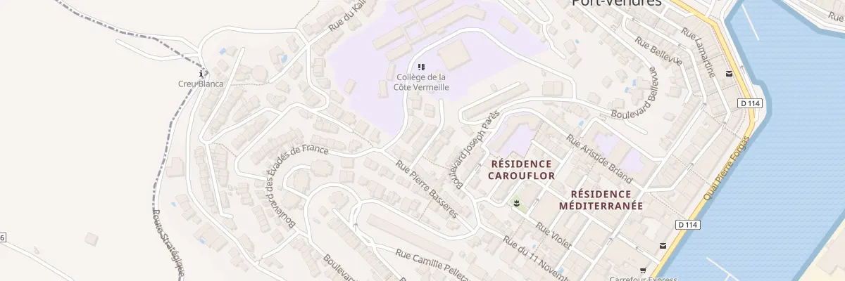 Plan du 5 Rue Aristide Maillols à Port-Vendres