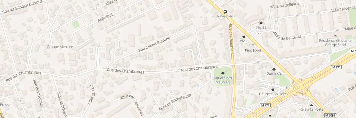 Plan du 71 Rue des Chambrettes à Clermont-Ferrand