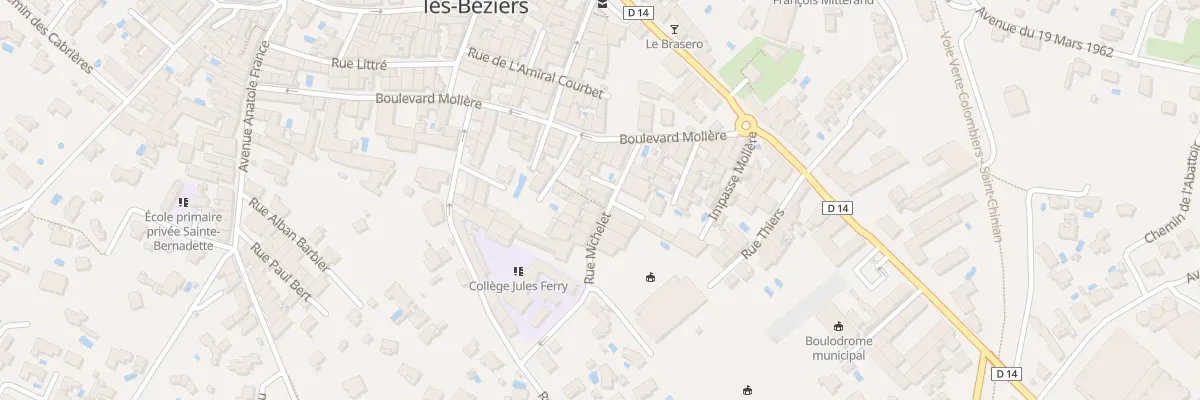 Plan du 6 Rue Michelet à Cazouls-lès-Béziers