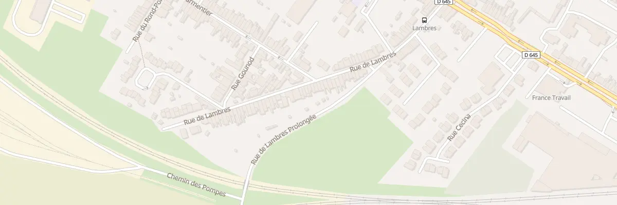Plan du 247 Rue de Lambres à Sin-le-Noble