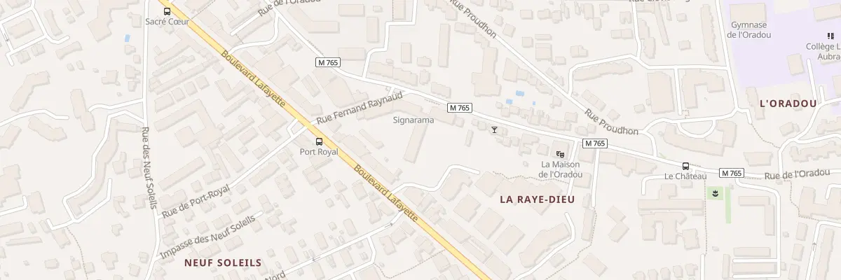 Plan du 64 Rue de l’Oradou à Clermont-Ferrand
