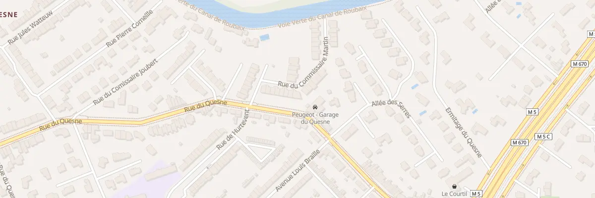 Plan du 16 Rue du Commissaire Martin à Marcq-en-Barœul