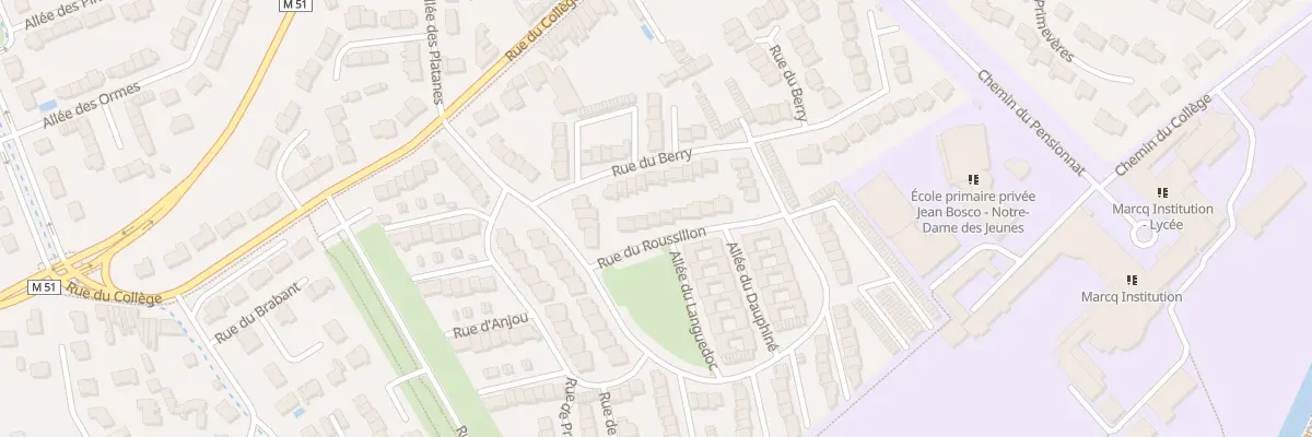 Plan du 5 Rue du Roussillon à Marcq-en-Barœul