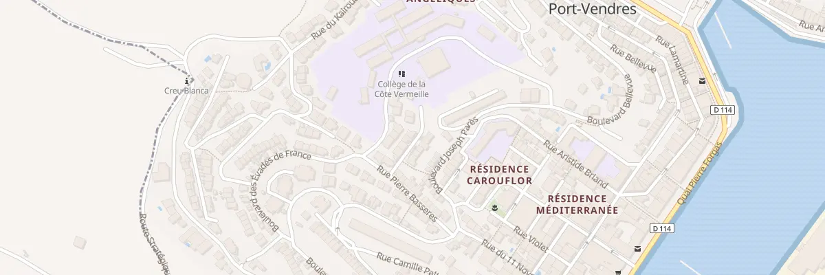 Plan du 9 Rue Aristide Maillols à Port-Vendres