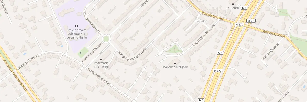 Plan du 25 Rue Jacques Lacascade à Marcq-en-Barœul