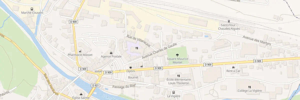Plan du 5 Av Charles de Gaulle à Saint-Flour