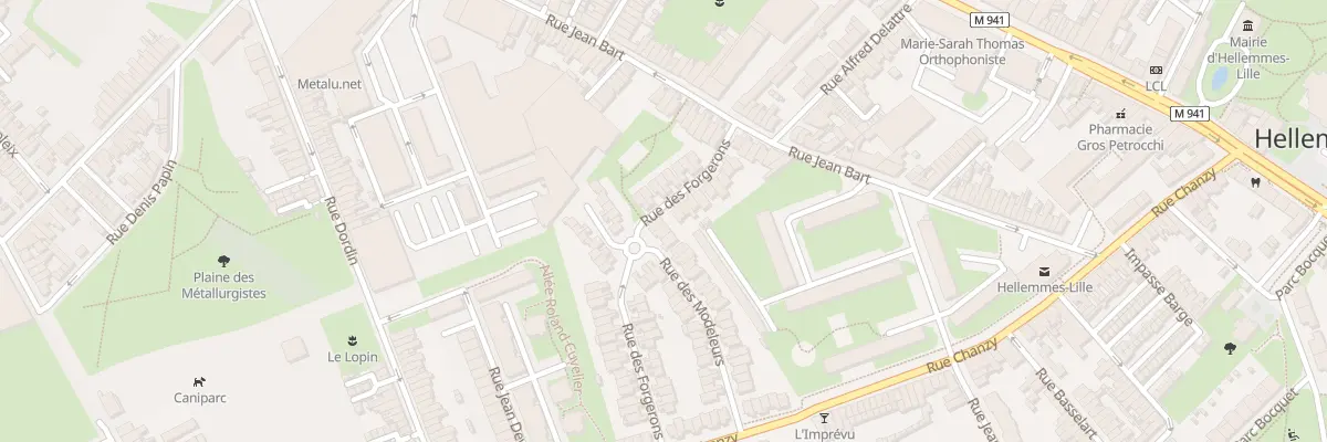 Plan du 40 Rue des Modeleurs à Lille